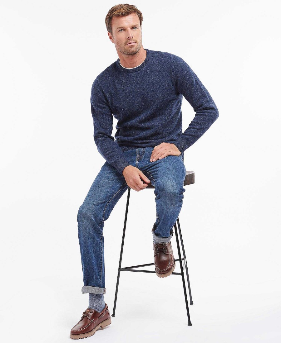 Men Barbour Jumpers | Essential Tisbury Crew-Neck Sweatshirt