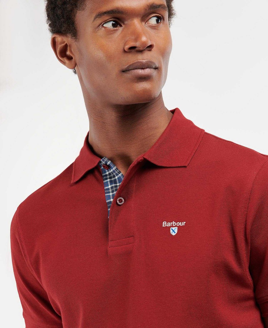 Men Barbour Polo Shirts | Cotton Polo Shirt