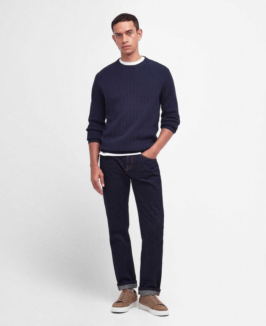 Men Barbour Jumpers | Chathil Crew Neck Jumper