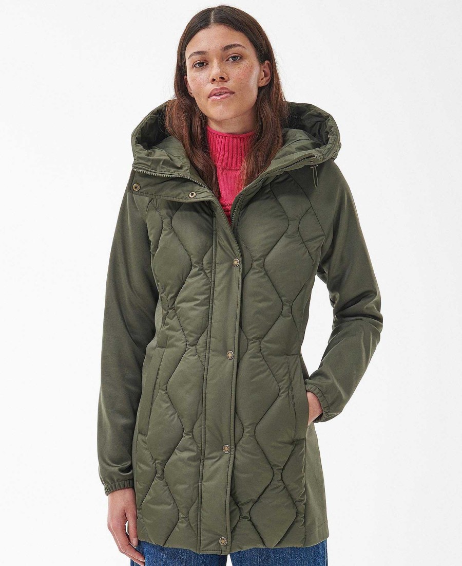 Women Barbour Quilted Jackets | Breeze Quilted Sweater Jacket