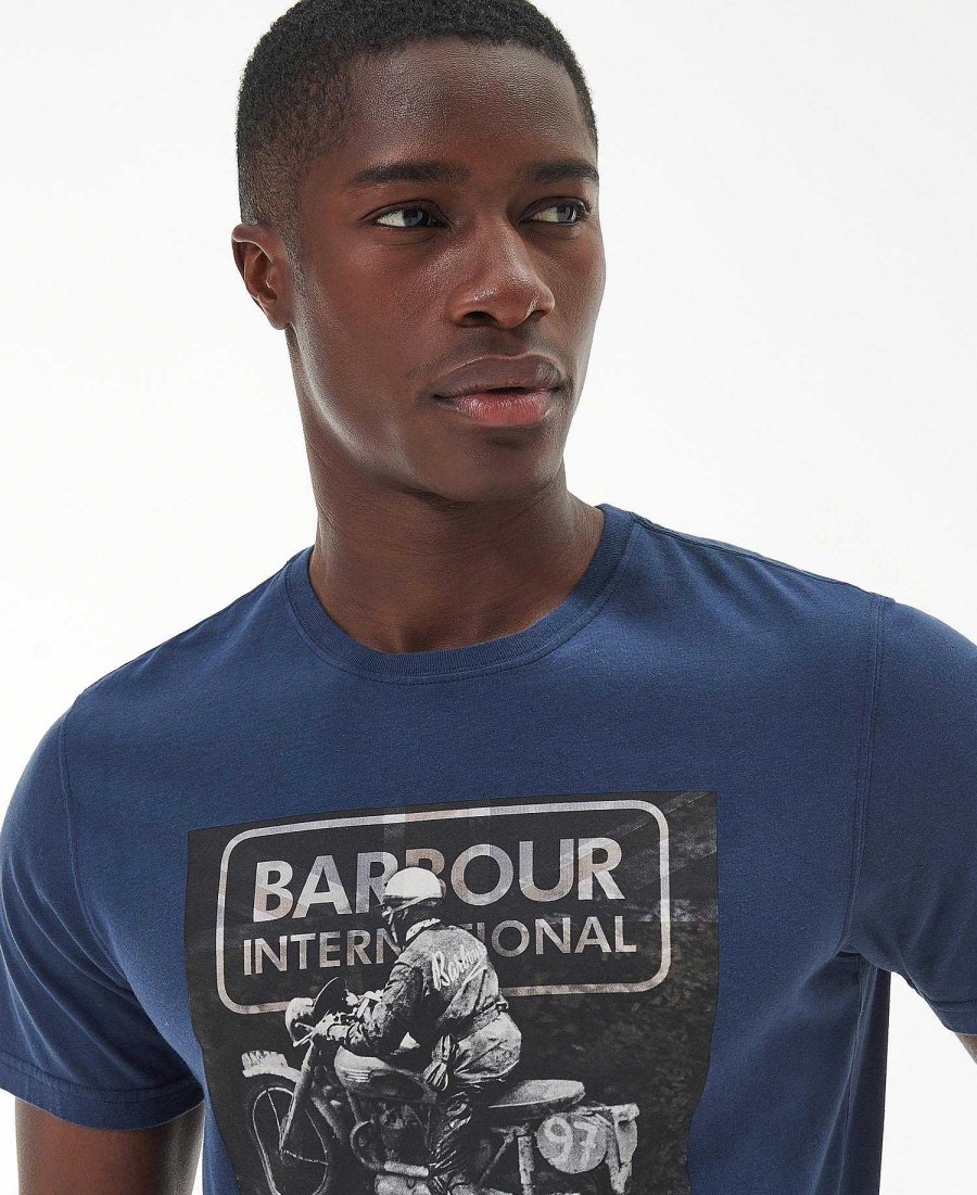 Men Barbour T-Shirts | Race T-Shirt