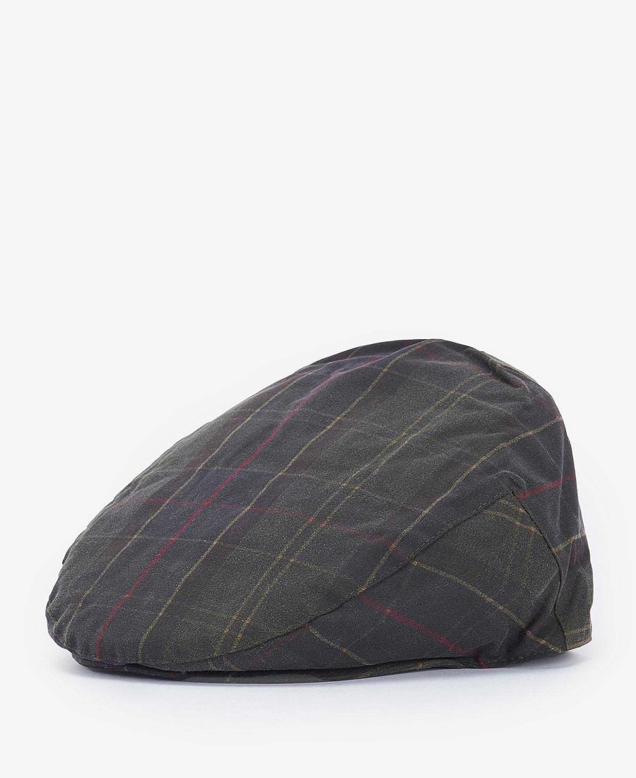 Accessories Barbour Hats & Gloves | Tartan Wax Flat Cap