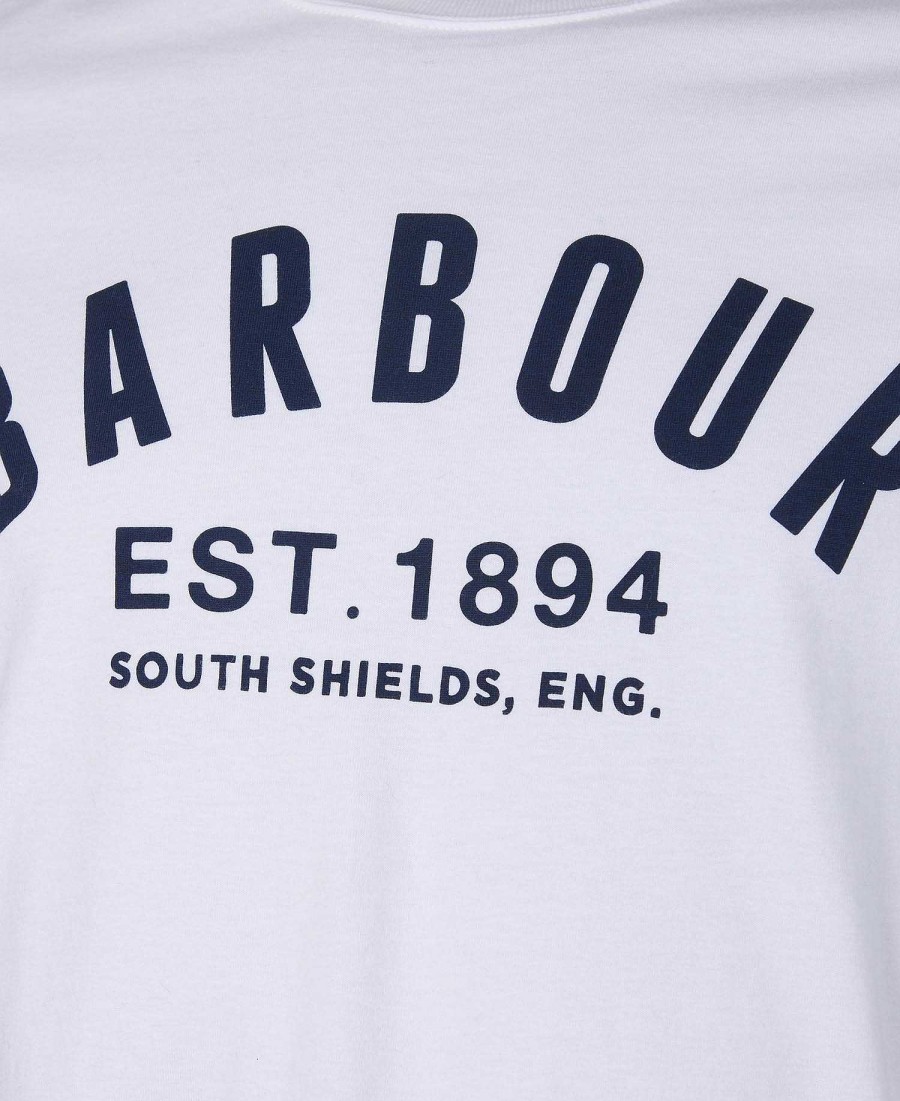 Men Barbour T-Shirts | Essential Ridge Logo T-Shirt