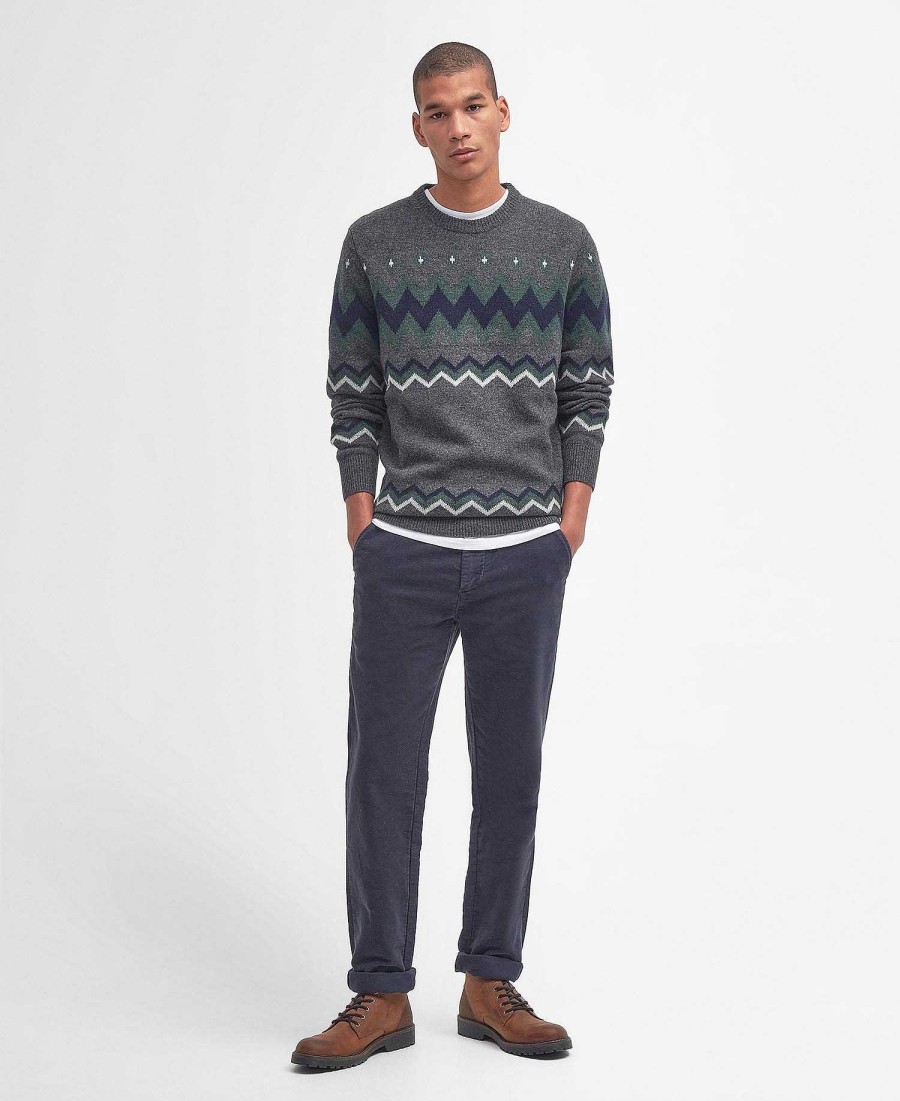 Men Barbour Jumpers | Regis Fairisle Sweatshirt