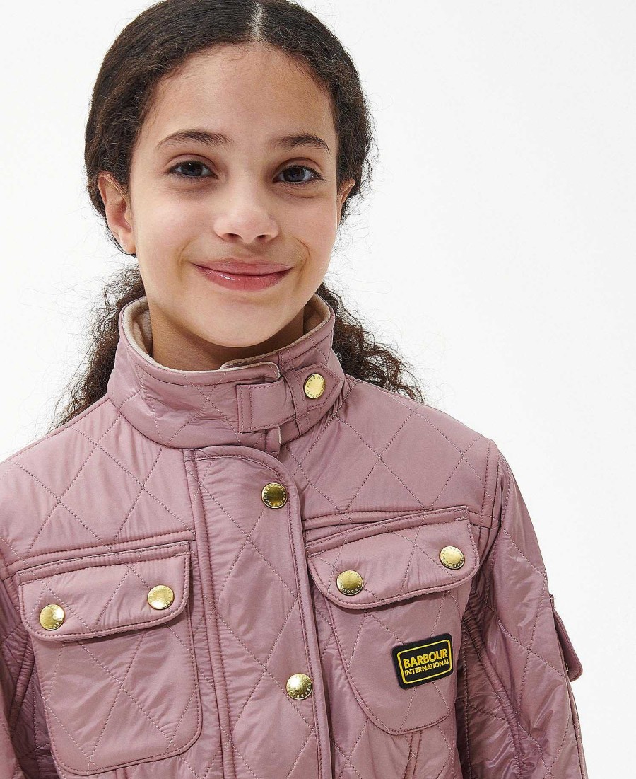 Kids Barbour Quilted Jackets | Girls International Polarquilt Jacket