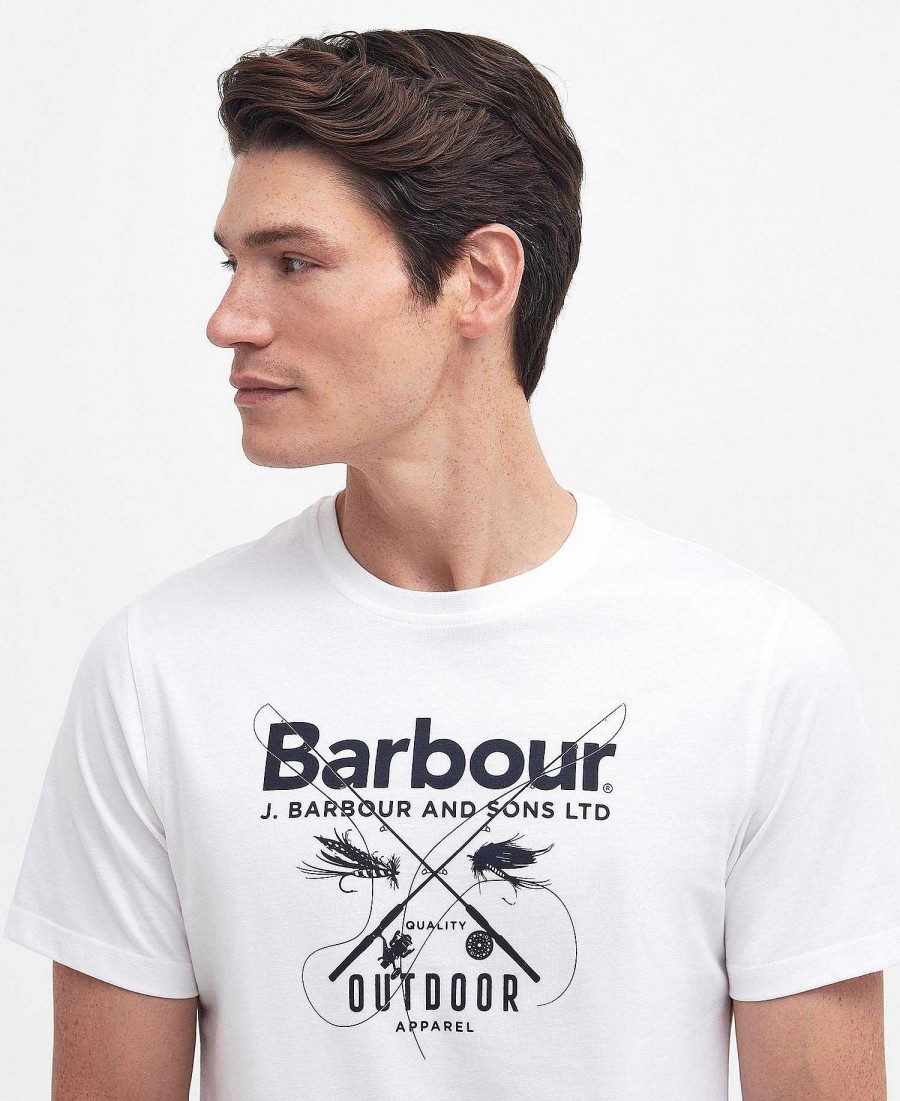 Men Barbour T-Shirts | Fly Graphic T-Shirt