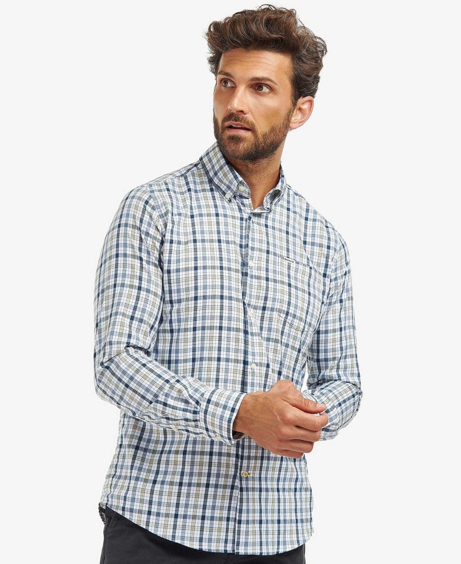 Men Barbour Shirts | Hallhill Checked Tailored Shirt