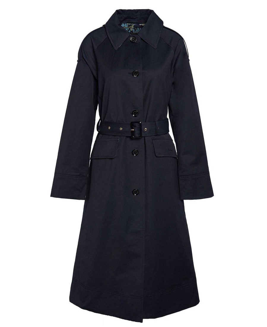 Women Barbour Trench Coats | Barbour X House Of Hackney Queensbridge Showerproof Trench Coat