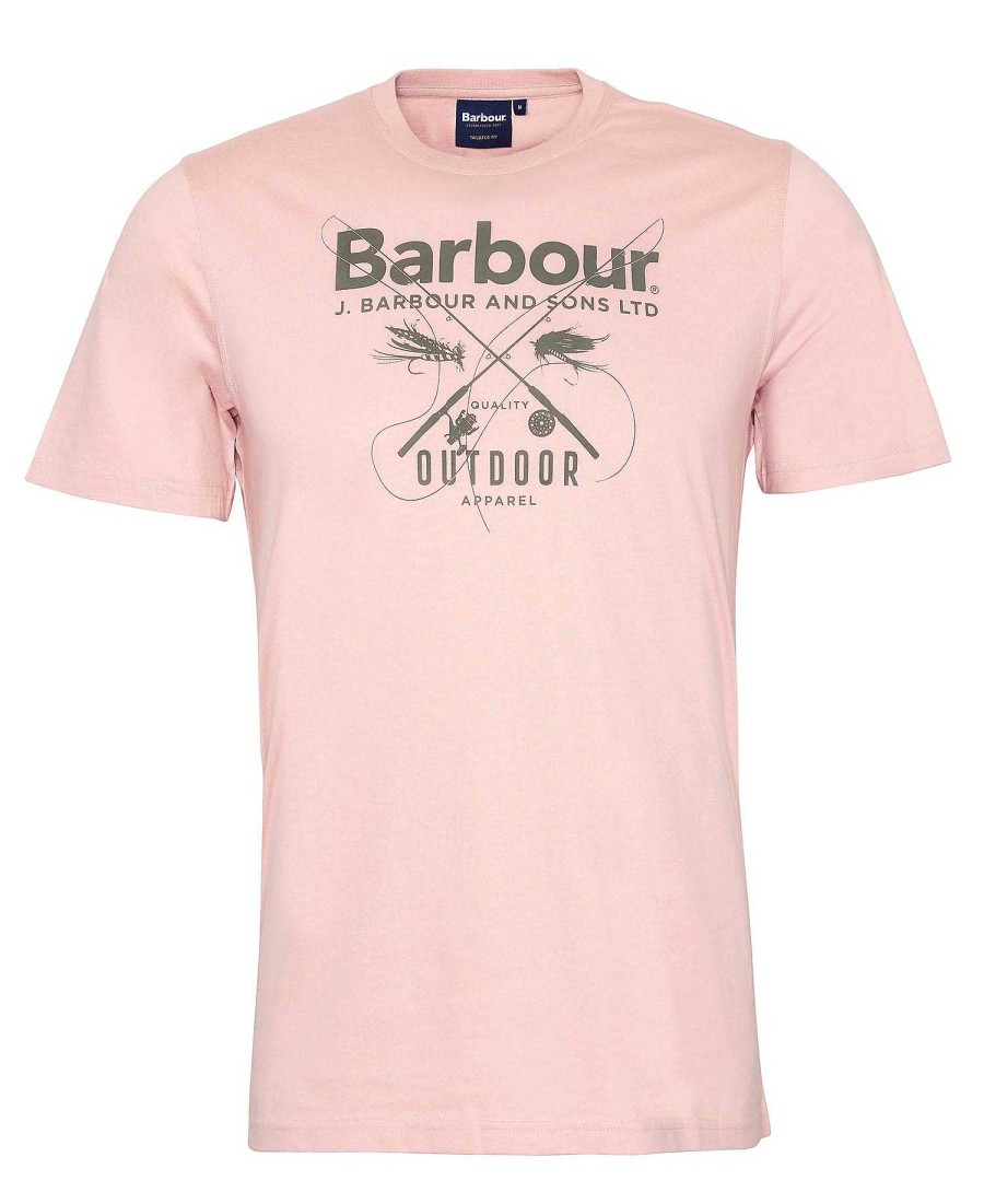 Men Barbour T-Shirts | Fly Graphic T-Shirt