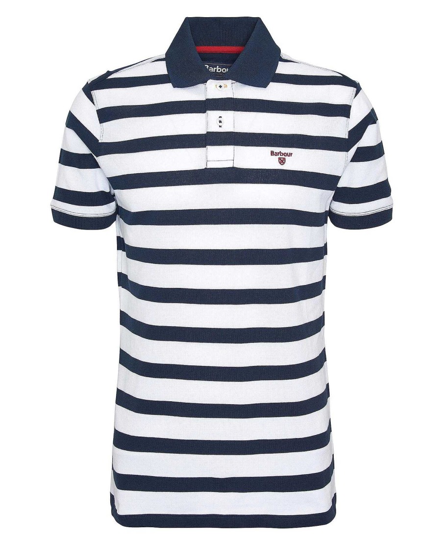 Men Barbour Polo Shirts | Striped Sports Polo Shirt