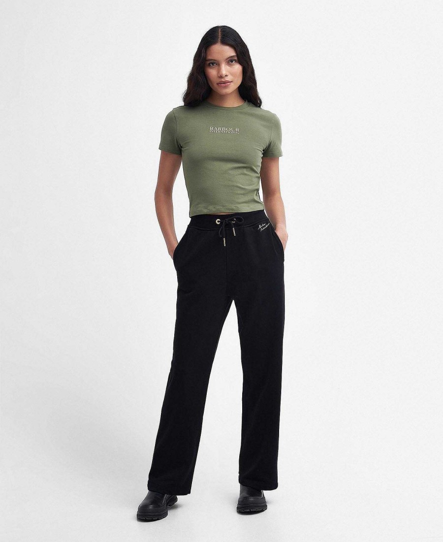 Women Barbour T-Shirts | Reign Cropped T-Shirt