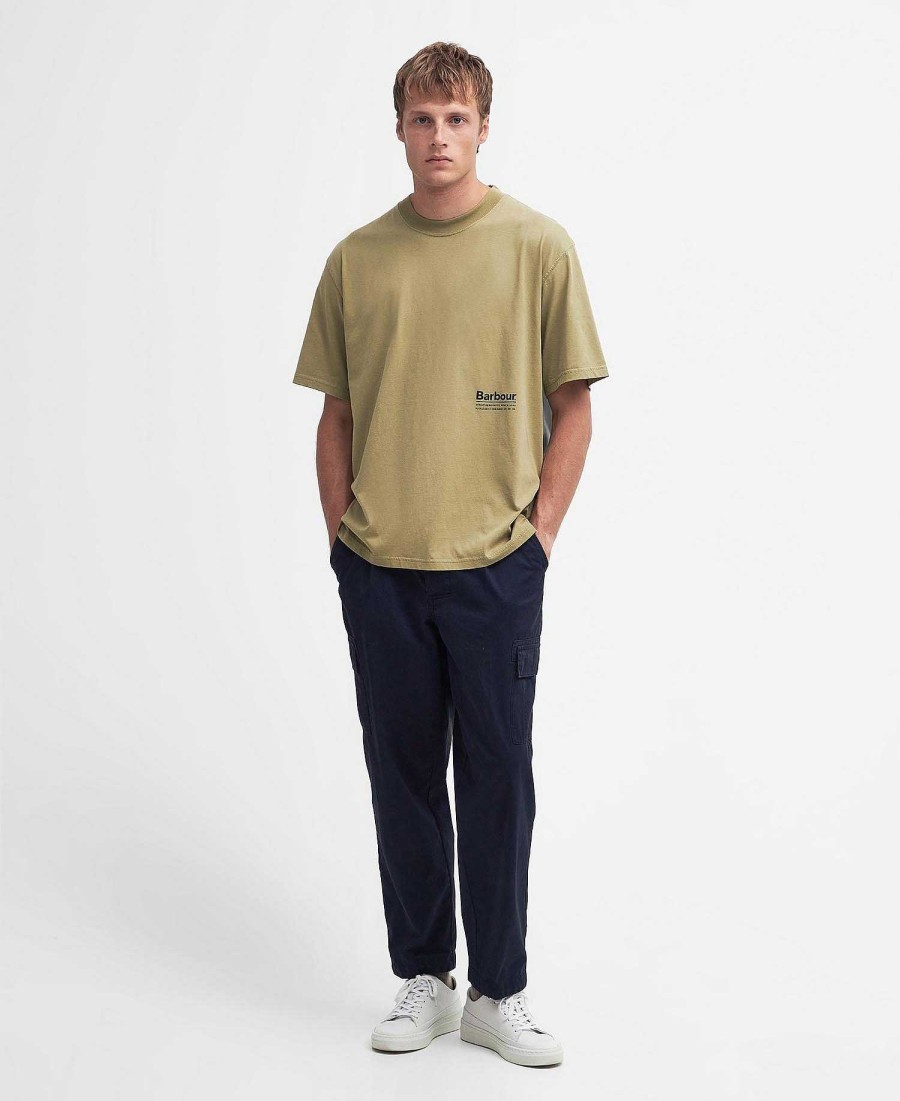 Men Barbour T-Shirts | Portland Oversized T-Shirt