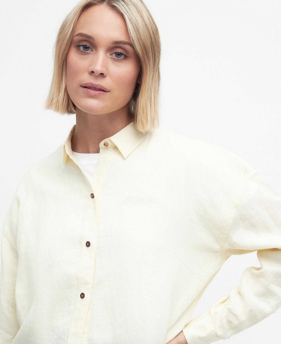 Women Barbour Shirts & Blouses | Hampton Relaxed Linen Shirt