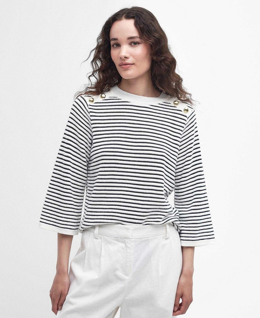 Women Barbour Jumpers | Macy Knitted Striped Jumper