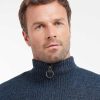 Men Barbour Jumpers | Essential L/Wool Half Zip Jumper