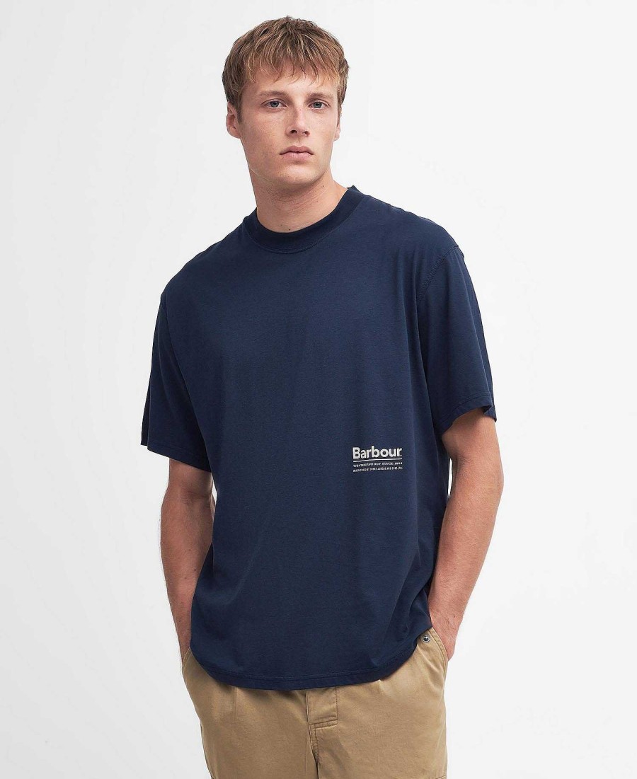 Men Barbour T-Shirts | Portland Oversized T-Shirt