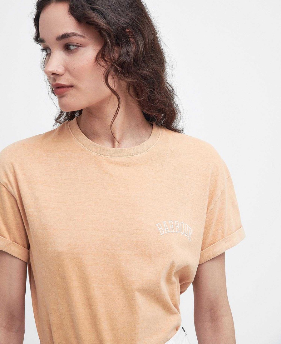 Women Barbour T-Shirts | Sandgate Logo T-Shirt