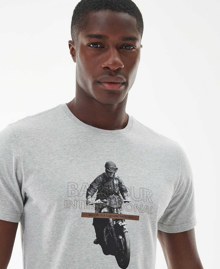 Men Barbour T-Shirts | Race T-Shirt