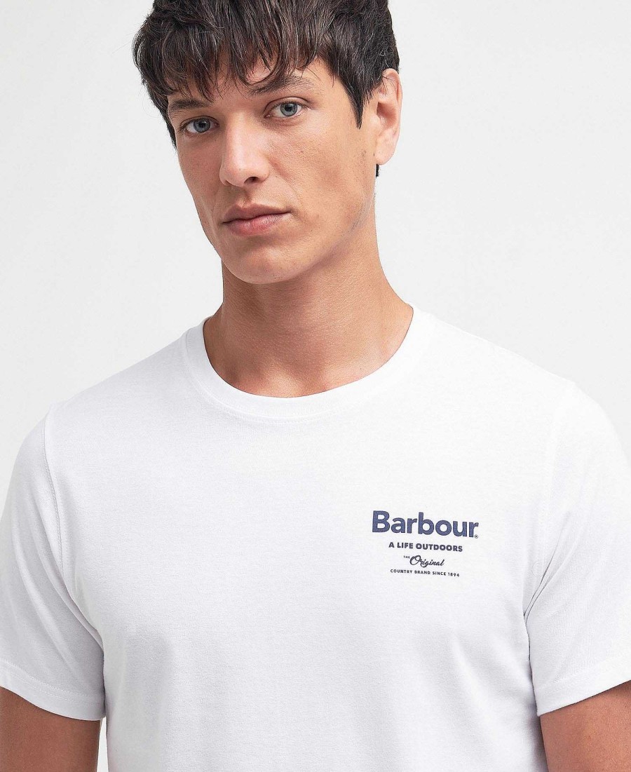 Men Barbour T-Shirts | Satley Graphic T-Shirt