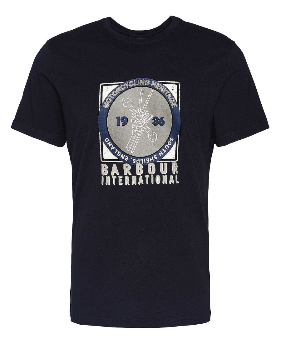 Men Barbour T-Shirts | Socket Graphic T-Shirt