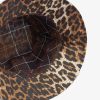 Accessories Barbour Hats & Gloves | Barbour X Ganni Waxed Leopard Bucket Hat