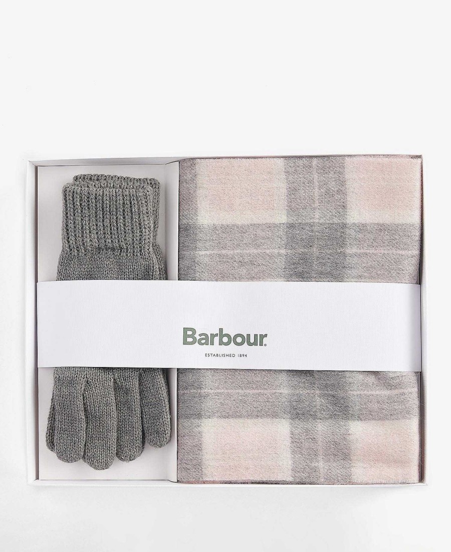 Accessories Barbour Hats & Gloves | Wool Tartan Scarf & Glove Gift Set