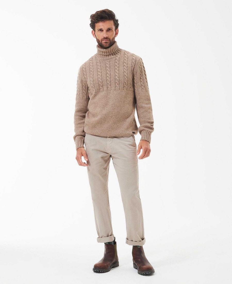 Men Barbour Jumpers | Duffle Cable-Knit Jumper