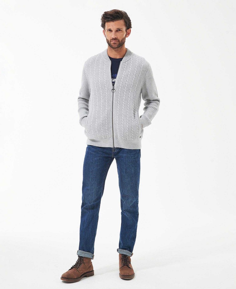 Men Barbour Jumpers | Pennington Cable Knitted Jumper