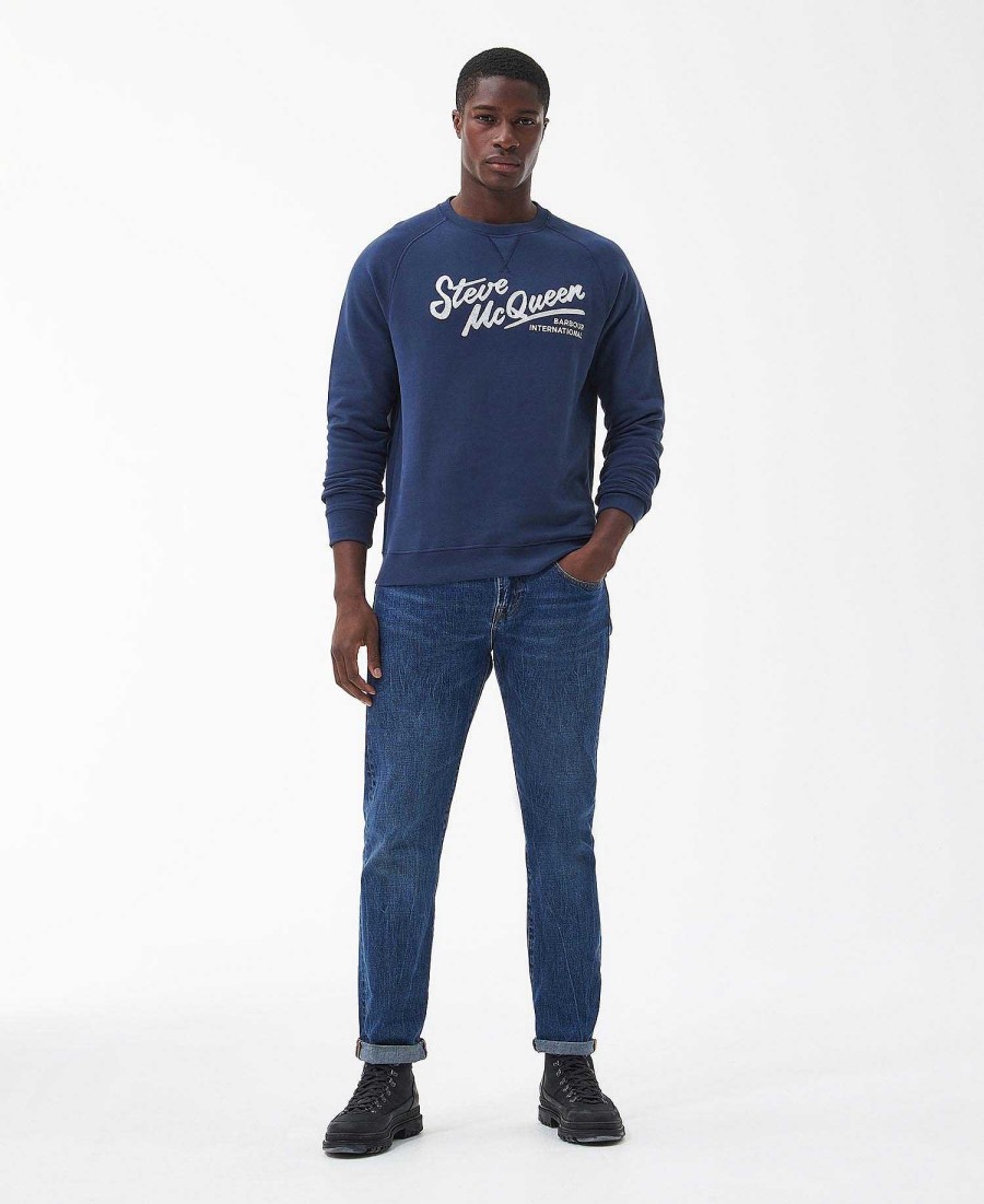 Men Barbour Hoodies & Sweatshirts | Frankie Crew Neck Sweatshirt