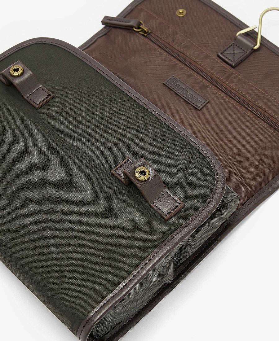 Accessories Barbour Bags & Luggage | Wax Hanging Washbag