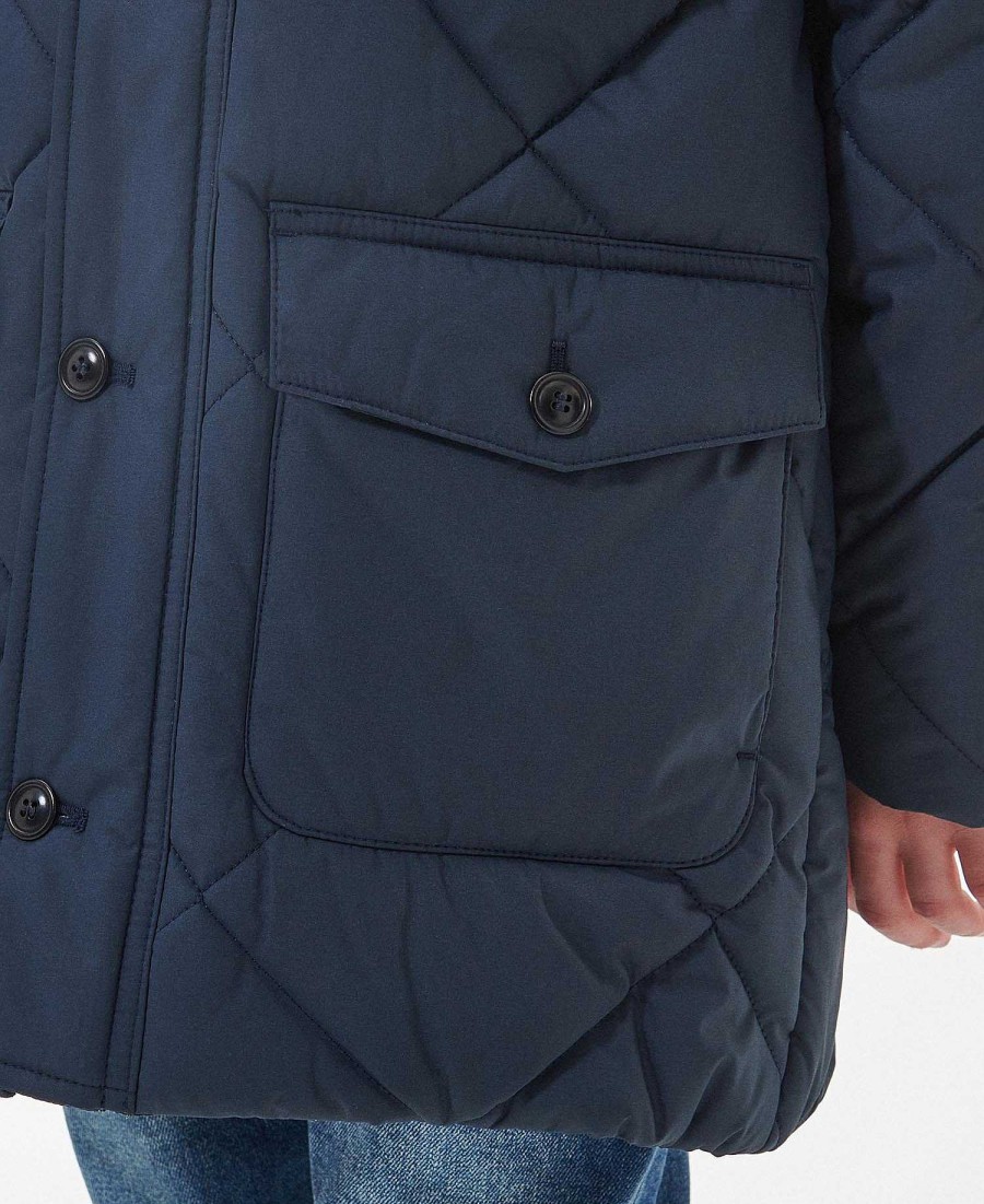 Kids Barbour Quilted Jackets | Boys' Elmwood Quilted Jacket