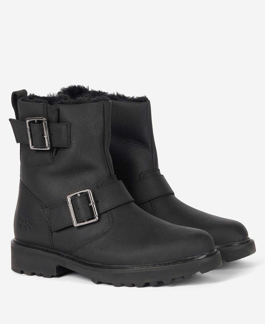 Women Barbour Boots | Derwent Biker Boots