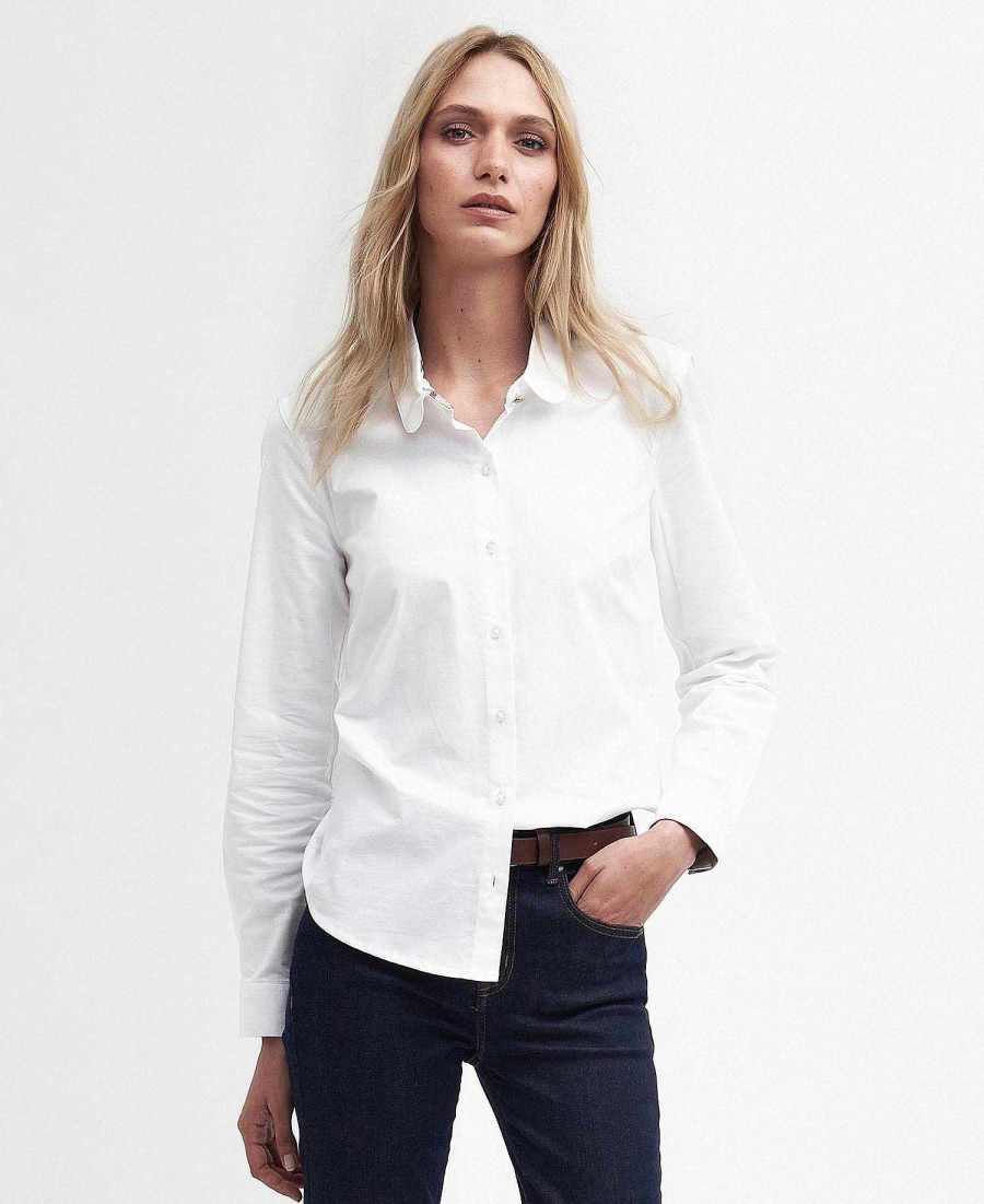 Women Barbour Shirts & Blouses | Lavender Fitted Shirt