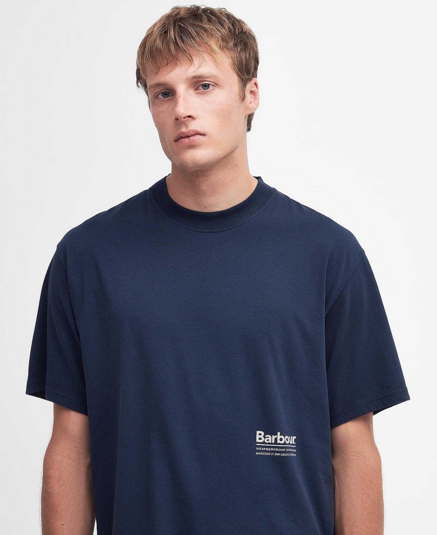 Men Barbour T-Shirts | Portland Oversized T-Shirt