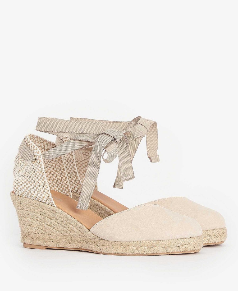 Women Barbour Sandals | Juana Espadrille Wedges