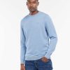 Men Barbour Jumpers | Pima Cotton Crew Neck Jumper