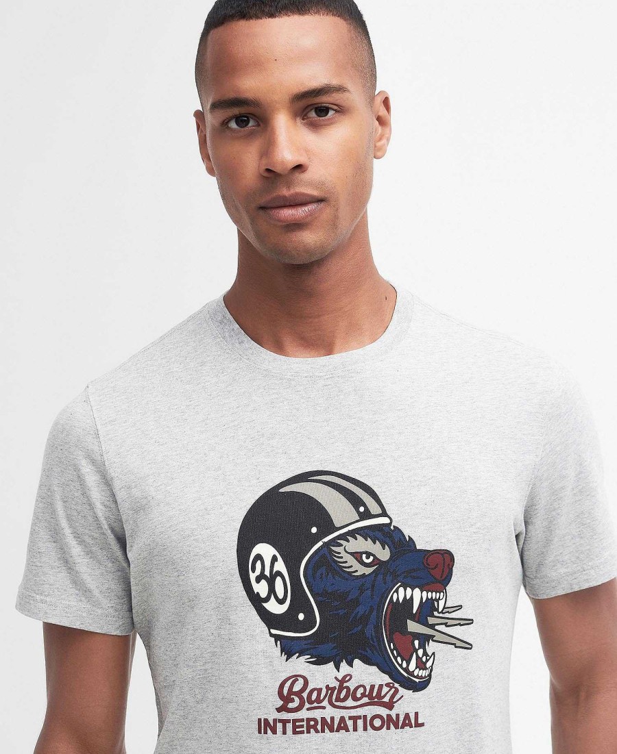 Men Barbour T-Shirts | Socket Graphic T-Shirt