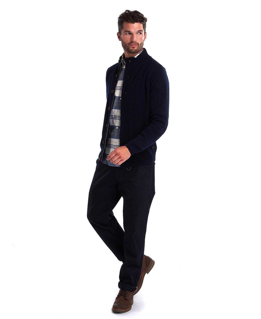 Men Barbour Jumpers | Essential Patch Zip Through Jumper