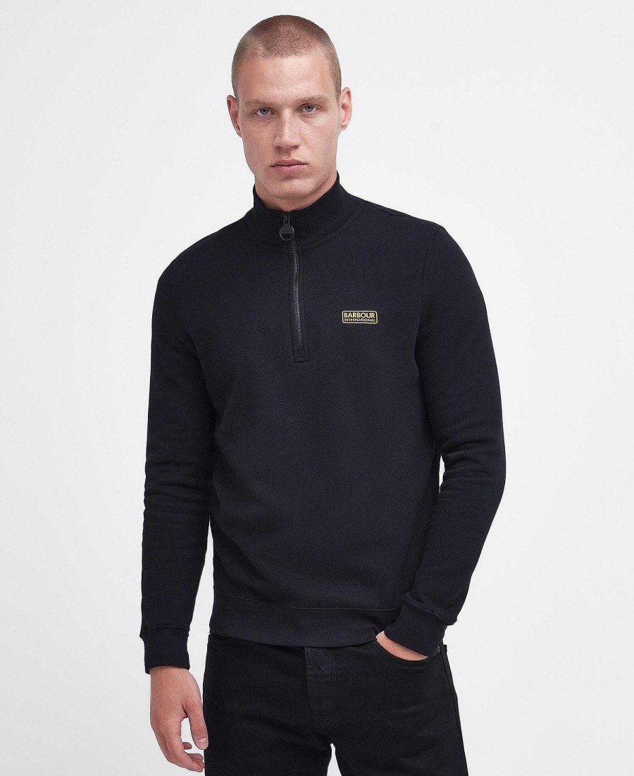 Men Barbour Hoodies & Sweatshirts | International Sweatshirt Essential Half Zip