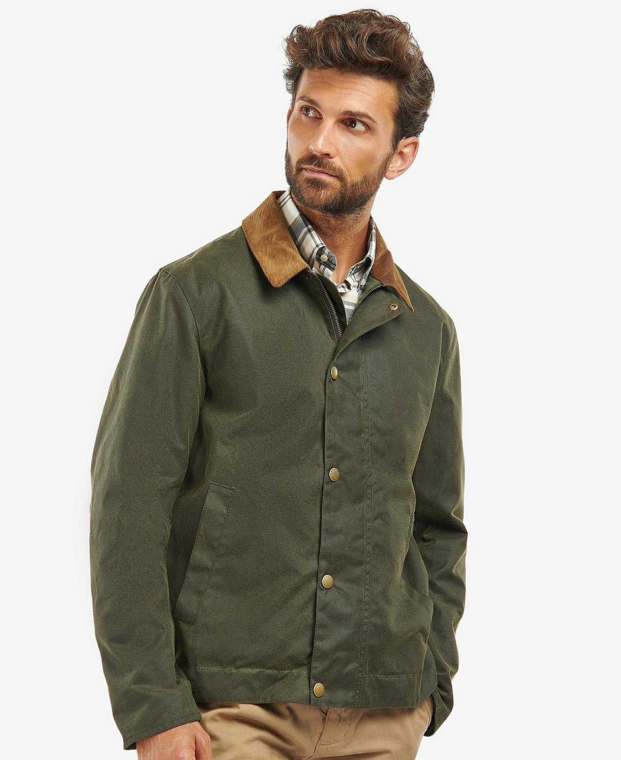 Men Barbour Waxed Jackets | Milton Waxed Jacket