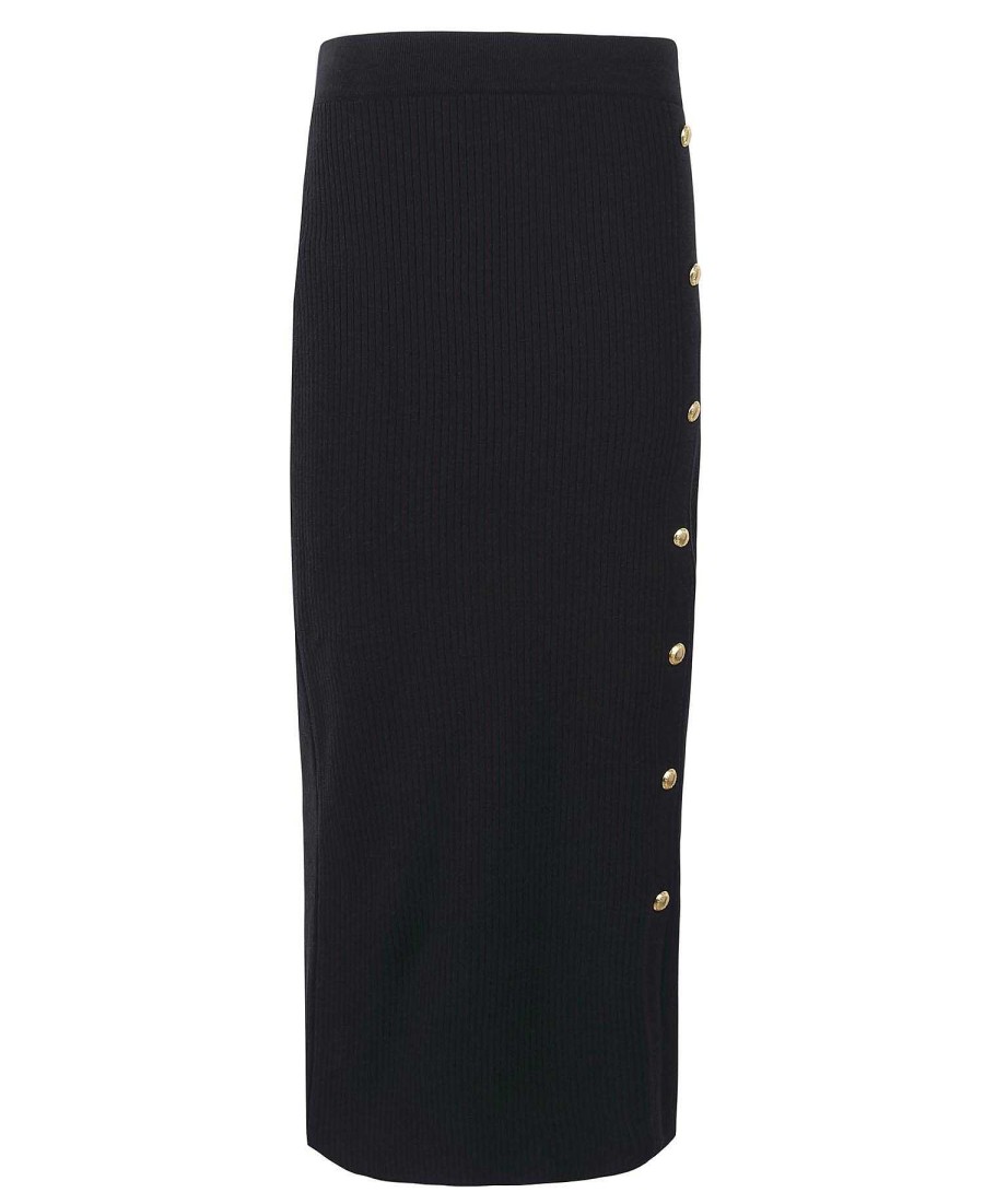 Women Barbour | Velocete Knitted Midi Skirt