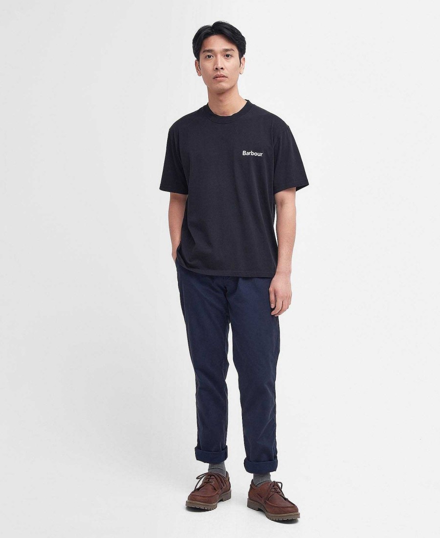 Men Barbour T-Shirts | Stowell Oversized T-Shirt