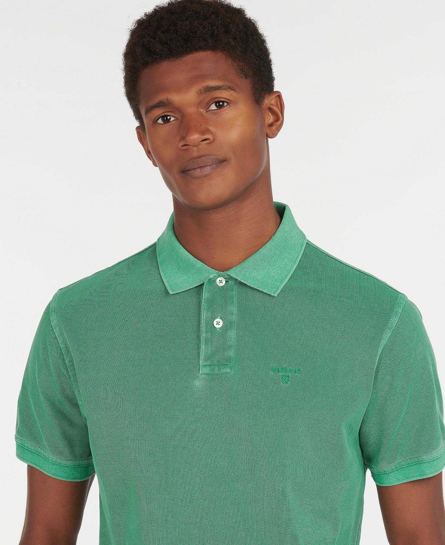 Men Barbour Polo Shirts | Washed-Out Sports Polo Shirt