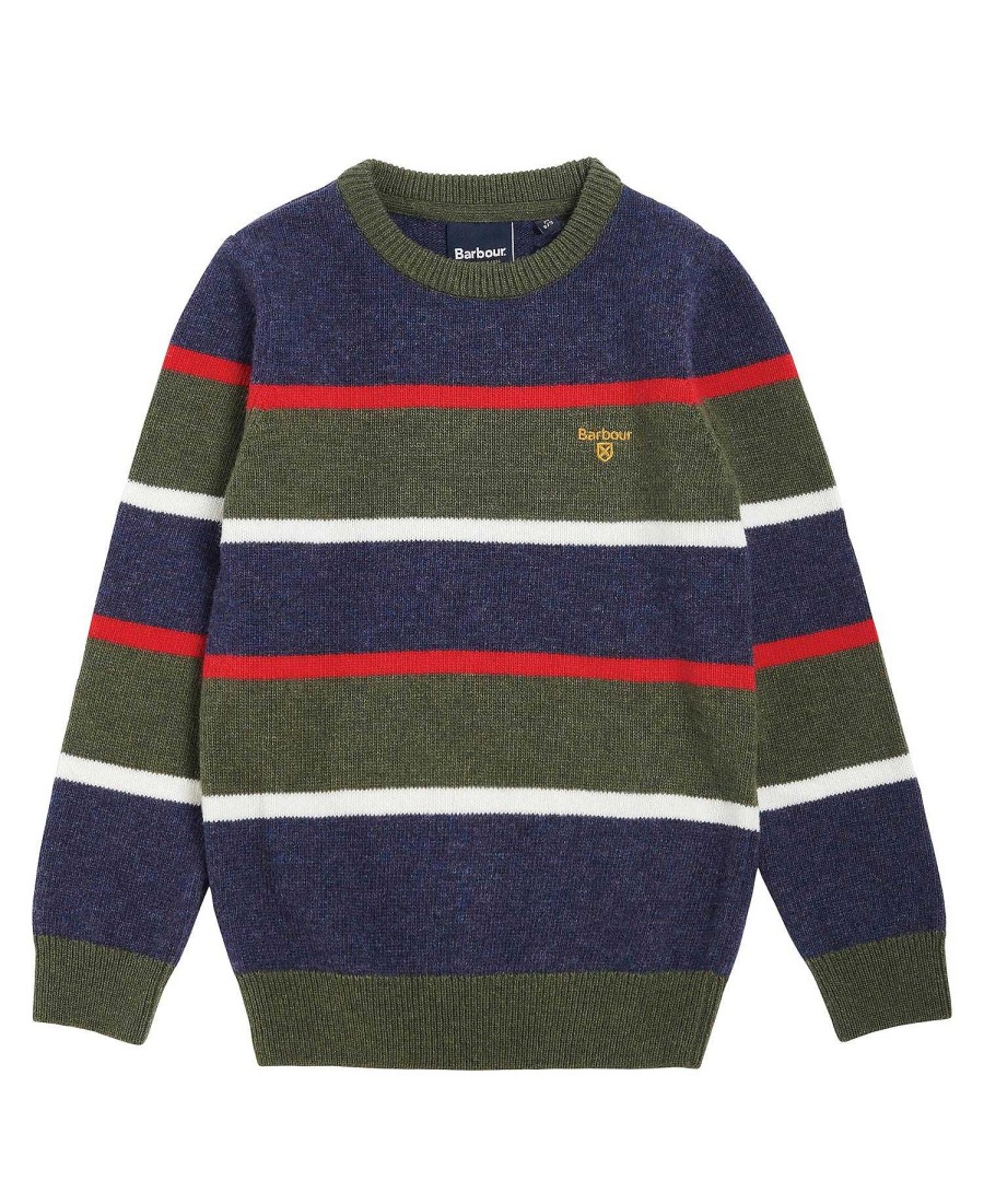 Kids Barbour Clothing | Boys' Cranmer Knitted Crew Neck Jumper