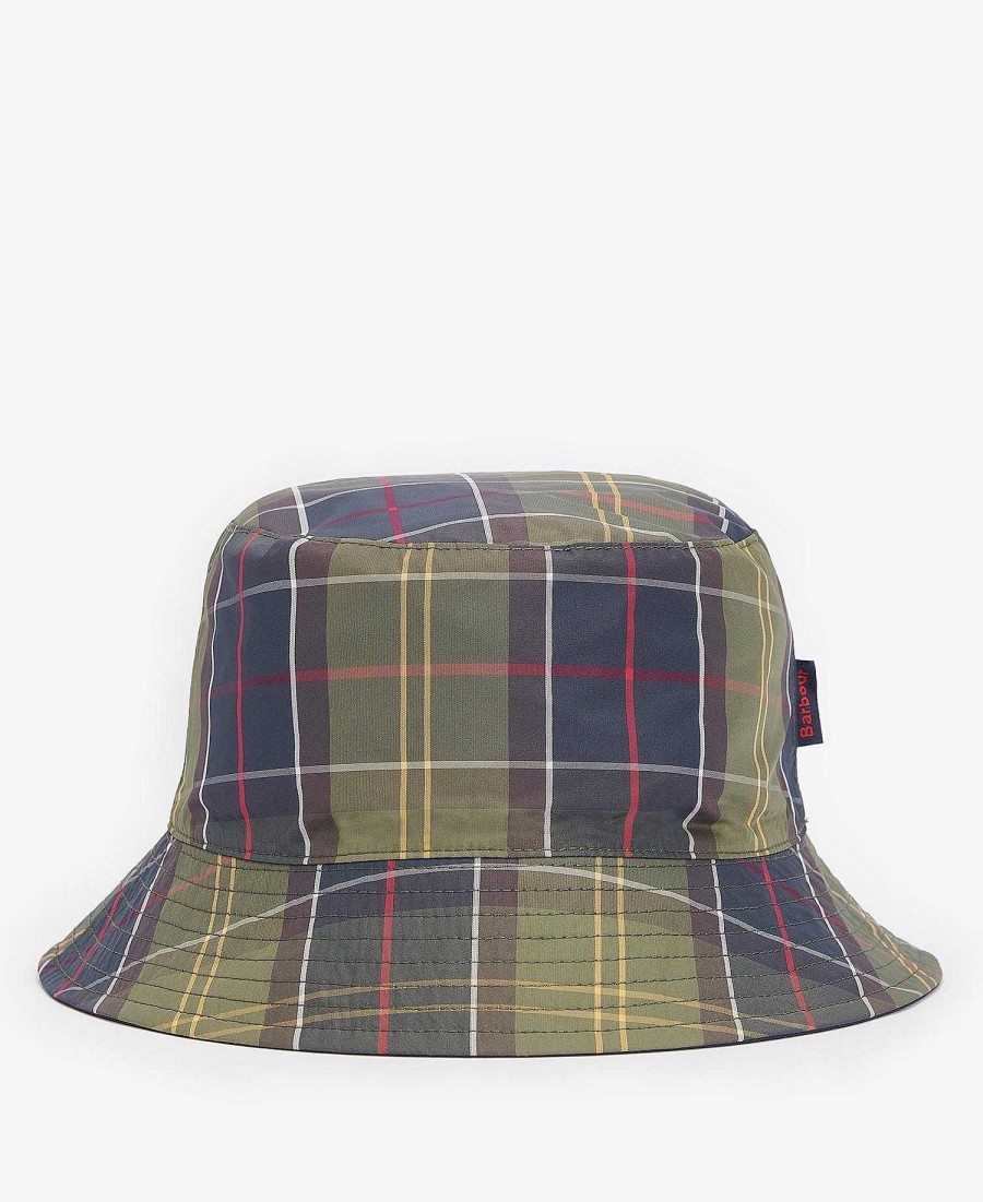 Accessories Barbour Hats & Gloves | Hutton Reversible Bucket Hat