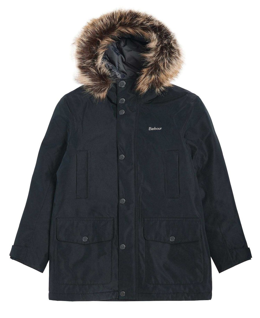 Kids Barbour Jackets | Boys' Ripley Showerproof Parka Jacket