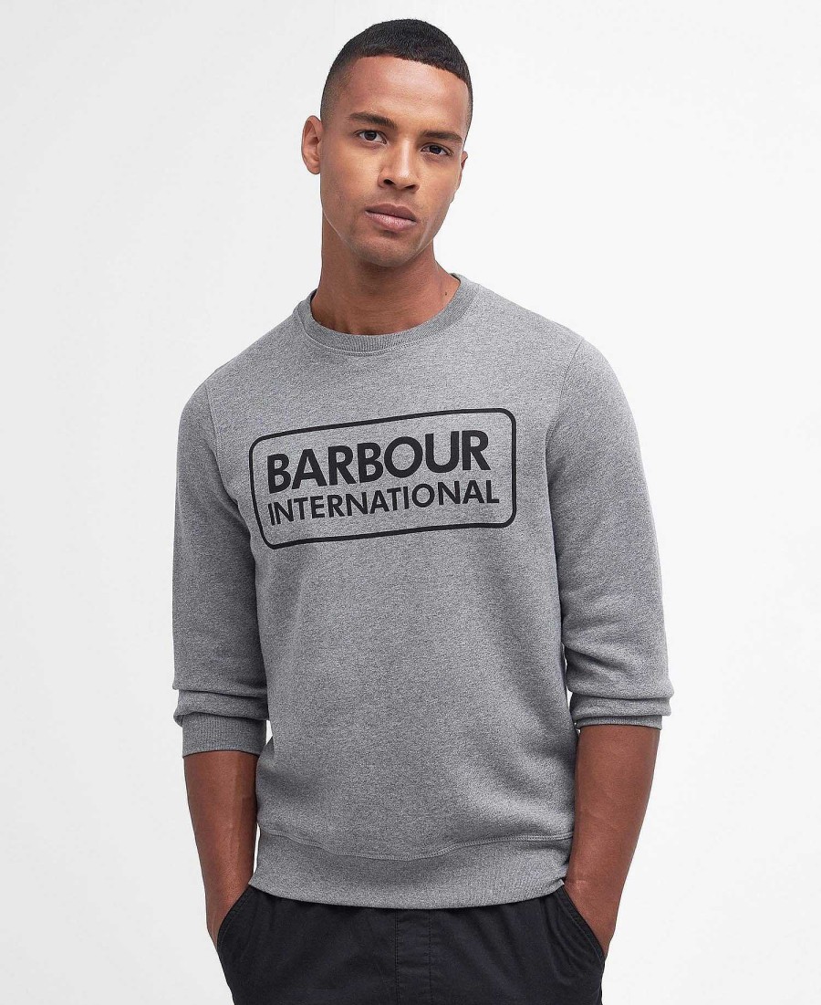 Men Barbour Hoodies & Sweatshirts | International Sweatshirt Large Logo