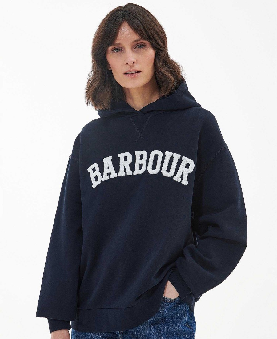 Women Barbour Hoodies & Sweatshirts | Northumberland Patch Hoodie