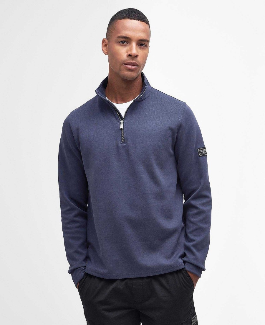 Men Barbour Hoodies & Sweatshirts | Spring Half Zip