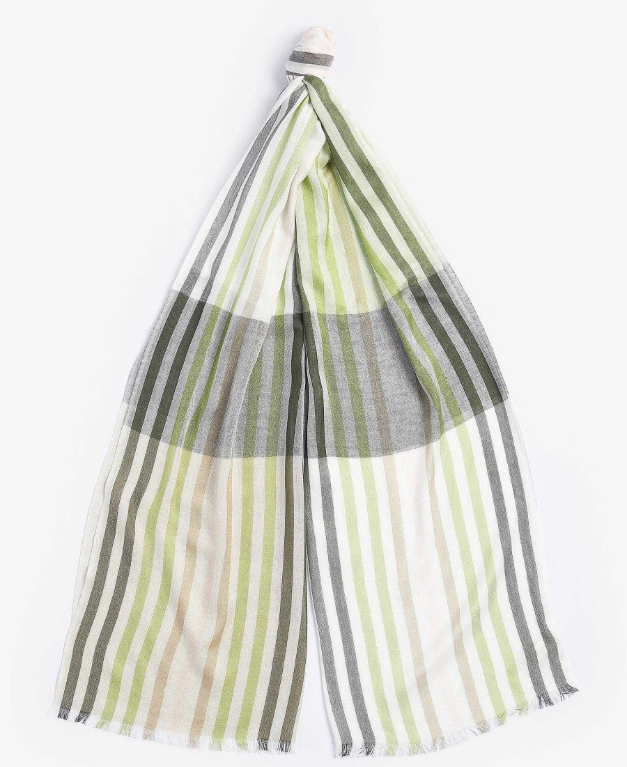 Accessories Barbour Scarves & Wraps | Kendra Check & Stripe Scarf